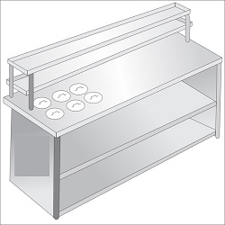 SS COUNTERS FOR PREPARATION,SERVICE & DISPLAY COUNTERS